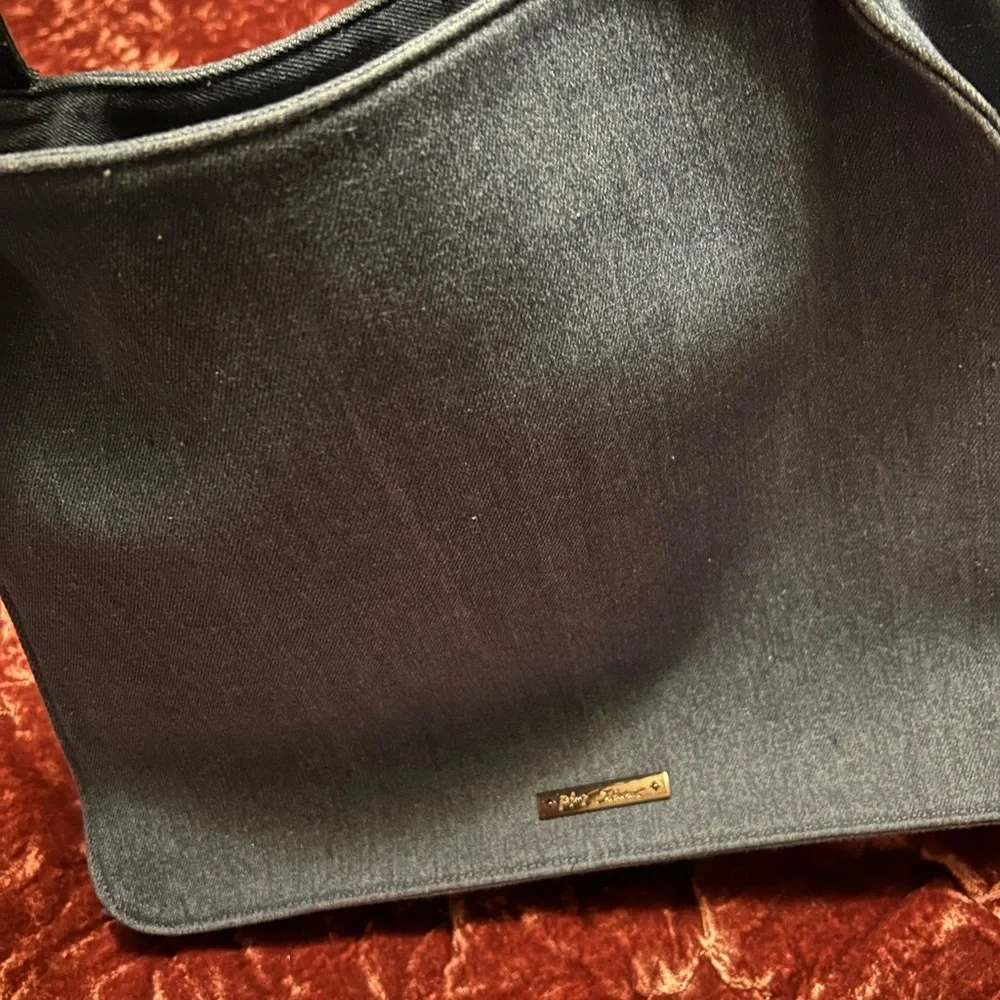 Betsey Johnson Denim Skull Bag with Pouch - Picture 6 of 11